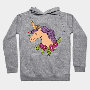 Unicorn flowers Hoodie